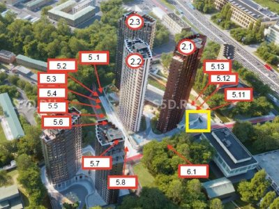 Москва, ЮАО, Варшавское шоссе, 37Ак2 - 51,40 / Аренда помещения в Новом ЖК