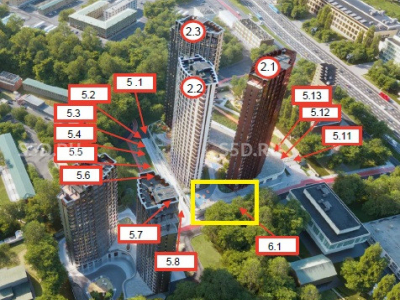 Москва, ЮАО, Варшавское шоссе, 37Ак2 / 776,2 м2 / Аренда помещения в Новом ЖК Роттердам