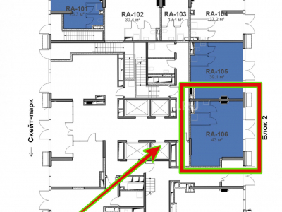 Москва, ул. Гастелло, 30, ЖК SOKOLNIKI / 43 м² / Продажа ПСН