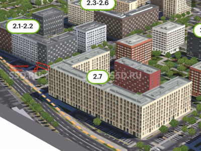 Москва, ЖК Ильинские луга, 2.1-2.2 - Аренда торгового помещения