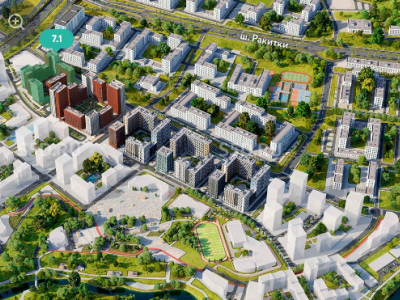 Москва, жилой комплекс Деснаречье, к.7.1/ 89 м²/ Торговое помещение