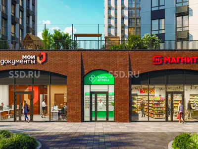 Москва, пос. Московский, квартал 70 корпус 6, ЖК «1-й Саларьевский» корпус 2 - 67,8 м2 / АБ Здесь Аптека