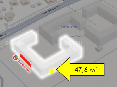 Москва, пос. Сосенское, д. Зимёнки, ЖК «Новое Летово», к. 1 - 47,6 кв. м. - Продажа / Помещение свободного назначения