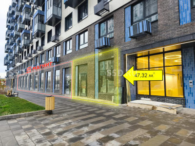 ЖК Прибрежный парк, МО, ГО Домодедово, с. Ям, ул. Мезенцева, 22 - 47,32 кв. м. / Продажа помещения свободного назначения