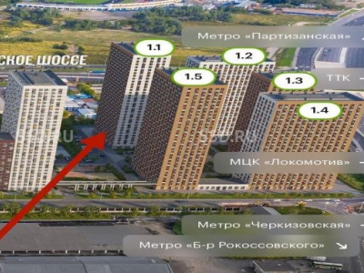 ЖК Амурский парк, корпус 1.1 - 43 кв. м. - Продажа / ГАБ / ОЗОН