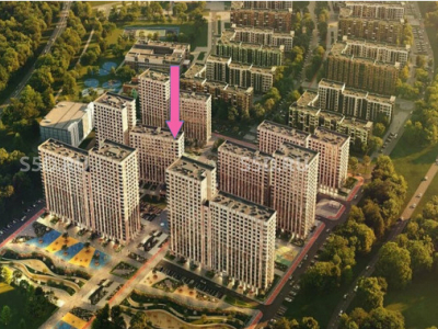 НАО, Филимоновское поселение, д. Середнево, Жилой комплекс Цветочные Поляны экопарк, корпус 9 – 168,67 м² / Аренда ПСН