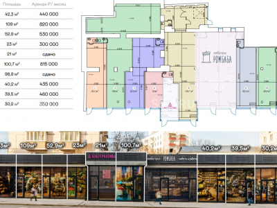 Москва, ЦАО Красная Пресня 12 / Аренда 40,2 м2 ПСН