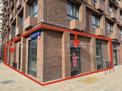 ул. Большое Понизовье д.8 / ЖК Саларьево парк, к. 56.2 - 154 кв. м. - Продажа Торгового помещения / 1 этаж/ 2 входа