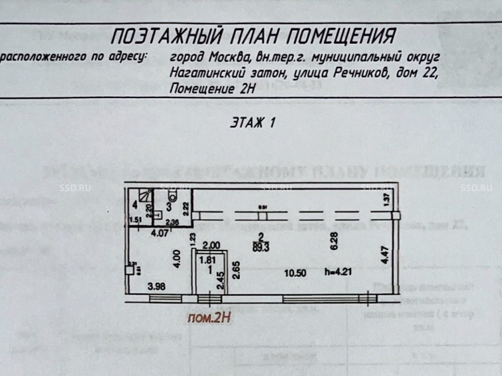 планировка помещения