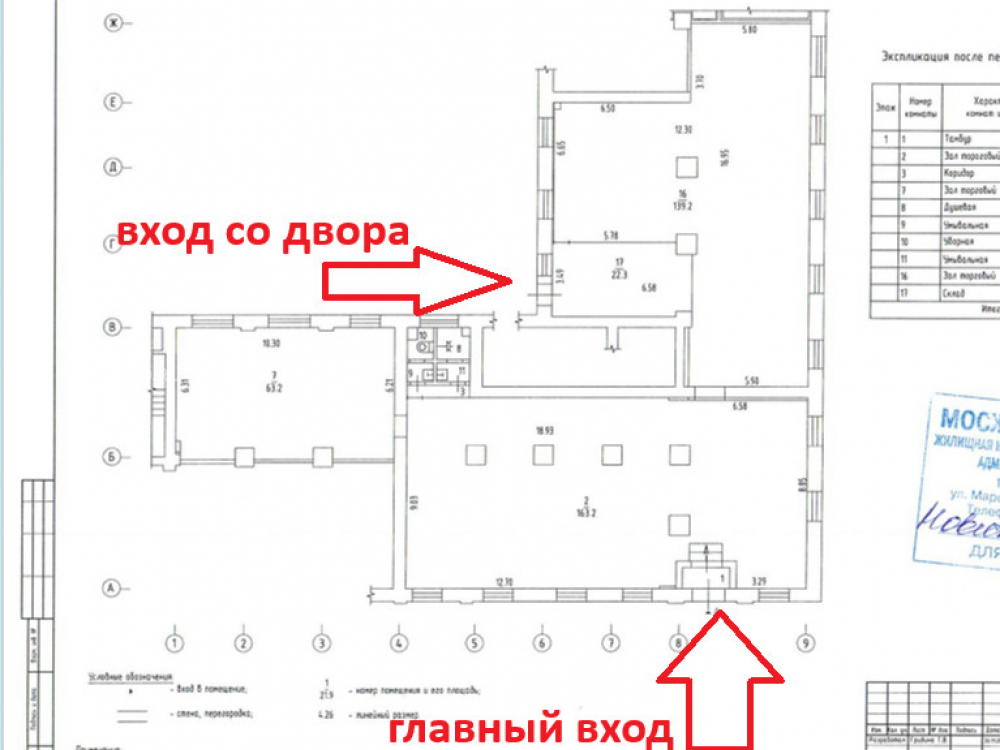 планировка помещения